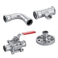 Press fitting fittings/connectors - Stainless steel range