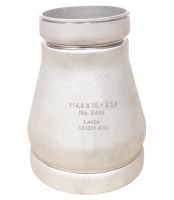 Réduction concentrique ISO rainurée