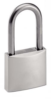 Chrome plated padlock stainless steel long handle