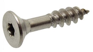 Chipboard screw countersunk head partial thread six lobes recess - stainless steel a2 inox a2