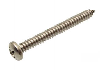 Phillips cross recessed pan head tapping screw - stainless steel a2 - din 7981 - iso 7049 inox a2 - din 7981 - iso 7049
