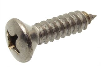 Phillips cross recessed raised countersunk head self tapping screw - stainless steel a2 - din 7983 - iso 7051 inox a2 - din 7983 - iso 7051