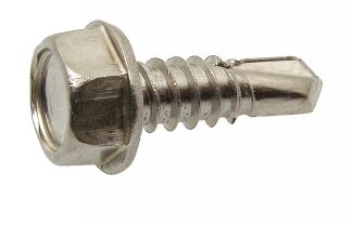 Self drilling hexagon head screw with flange - stainless steel a2 - din 7504 k inox a2 - din 7504 k