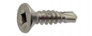 Square countersunk head self-drilling screw - stainless steel aisi 410 - din 7504 o aisi 410 - din 7504 o