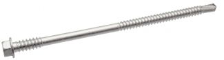 Hexagon head with flange self-drilling screw double thread point 3 - steel and stainless steel a2 inox a2