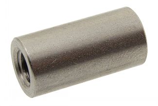 Cylindrical coupling nut - stainless steel a2 inox a2