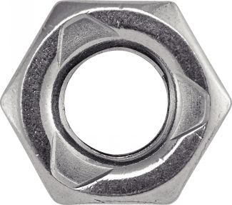 Ecrou hexagonal autofreiné tout métal - Vue de haut