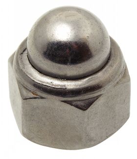 Prevailing torque type cap nut with nylon insert - stainless steel a2 - din 986 inox a2 - din 986
