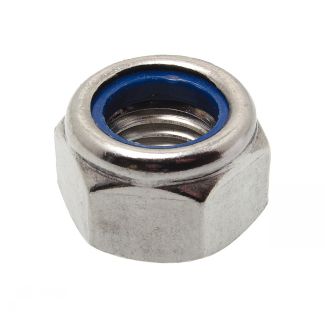 Prevailing torque type with plastic insert - hexagon nut with fine thread pitch - stainless steel a2 - din 985 inox a2 - din 985