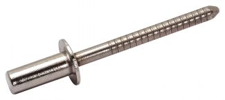 Rivet étanche tête plate, tout inox inox a2 - iso 15585