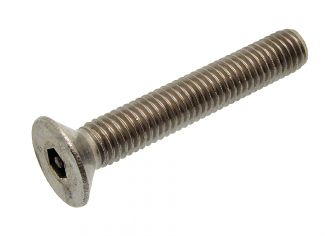 Hexagon socket countersunk head screw with security pin - stainless steel a2 inox a2