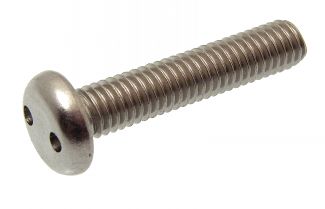 Metric thread pan head security screw 