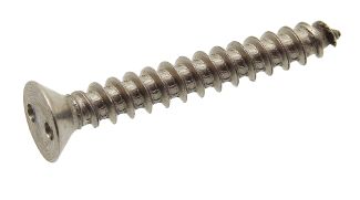 Self tapping security screw flat head 