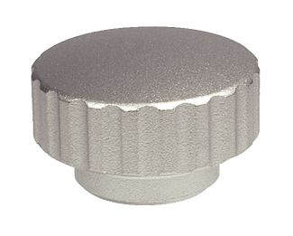 Knurled knob - stainless steel