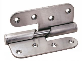 Helicoid brushed hinge plate - stainless steel 304 inox 304