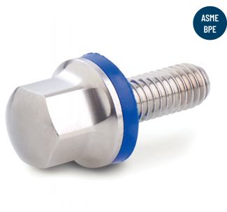 Hexagonal head hygienic screw - nbr gasket - stainless steel a4