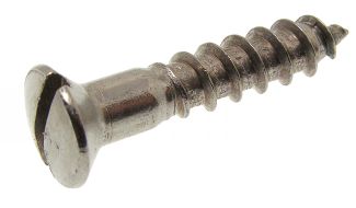 Slotted raised countersunk head wood screw stainless steel a4 - din 95 inox a4 - din 95