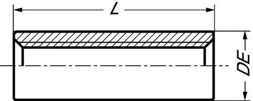 Prolongateur cylindrique pour tige filetée : 