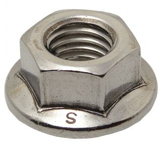 Ecrou hexagonal à embase lisse inox a4 - din 6923 - iso 4161