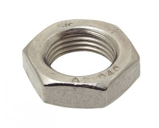 Hexagon thin nut metric fine pitch thread - stainless steel a4 - din 439 inox a4 - din 439