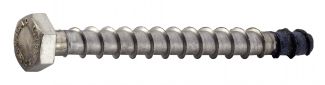 Hexagon head screw for concrete - bimetallic inox a4 - acier trempé