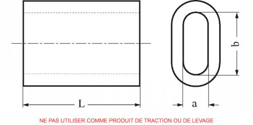 Manchon à sertir - inox a4 (Diagrama)