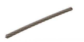 Soft wire rope 7x7 - stainless steel a4