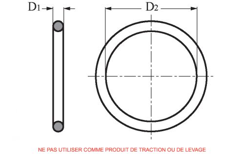 Welded ring - stainless steel a4 (Schema)