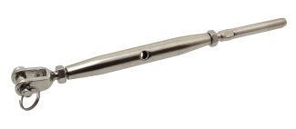 Jaw turnbuckle + one end threaded terminal - stainless steel a4
