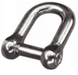 Forged straight shackle with hexagon socket head pin  - stainless steel