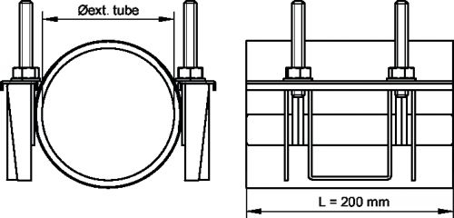 Collier de r&eacute;paration rapide PN16 joint EPDM ACS - Sch&eacute;ma 2