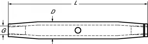 Rigging screw body - stainless steel a4 inox a4 (Schema)