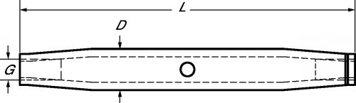 Corps fermé de ridoir petit modèle inox a4 (Schéma)