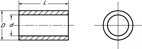 Manchon lisse inox a4 (Schéma)