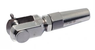 Swageless jaw terminal for wire - stainless steel a4 inox a4
