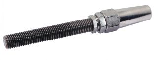 Fast fork terminal - right threaded - stainless steel a4 inox a4