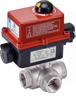 Vanne 3 voies F/F/F - actionneur &eacute;lectrique IP68