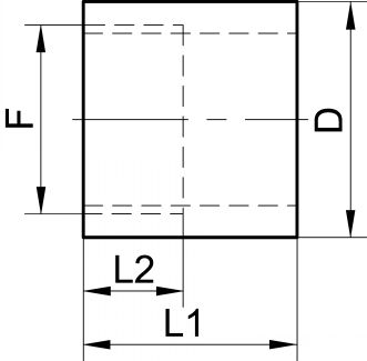 Embout femelle à souder - Schéma