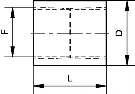 Schéma Manchon à visser - NPT