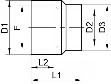 Bossage à souder - Schéma