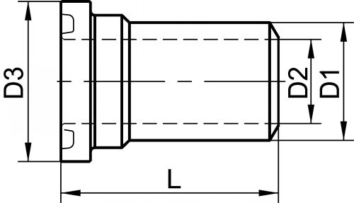 Collet à souder pour bride SAE - Schéma