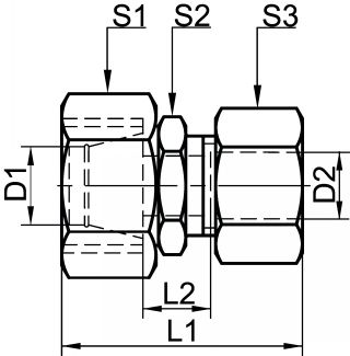 Adaptateur de réduction orientable - Schéma