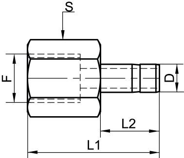 Adaptateur femelle - Schéma