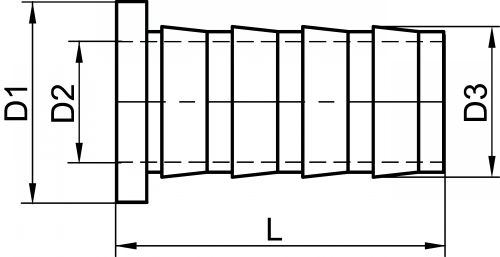 Insert pour tube plastique - Schéma