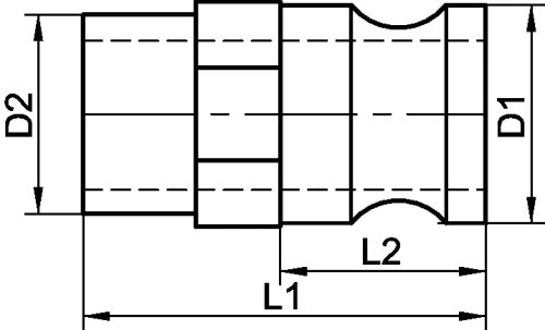 Adaptateur avec embout à souder BW - Schéma