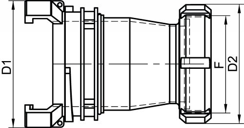 Adaptateur raccord symétrique - Schéma