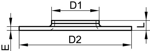 Collet embouti métrique pour tube mince type 33 - Schéma