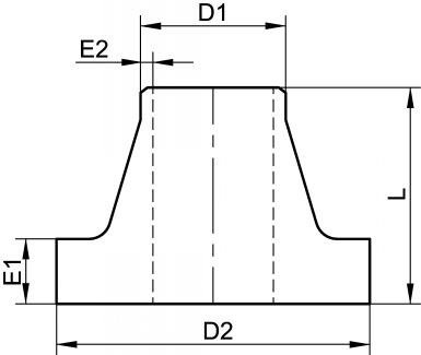 Collet ISO type 34 - Schéma