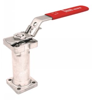 R&eacute;hausse &agrave; platine ISO avec poign&eacute;e cadenassable et visserie