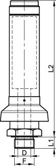 Soupape pour air chargé de poudre ou poussière - Schéma